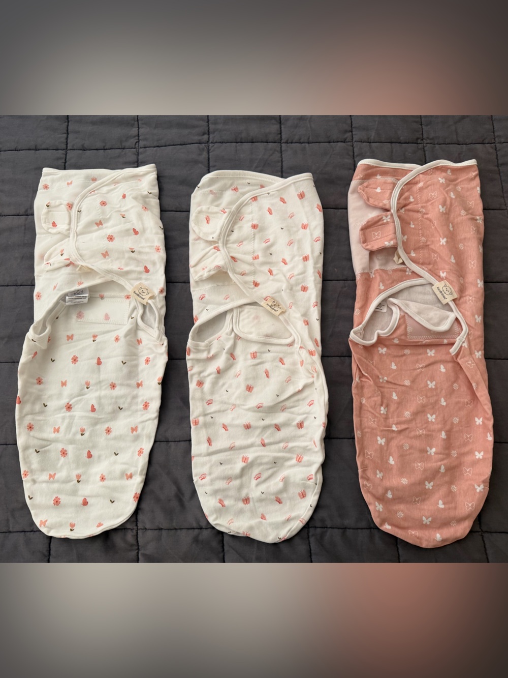 KeaBabies 3-Pack Baby Swaddle Sleep Sacks